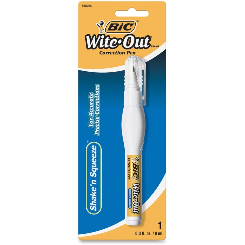 BIC Shake 'n Squeeze Correctable Pen WOSQPP11-WHI BICWOSQPP11