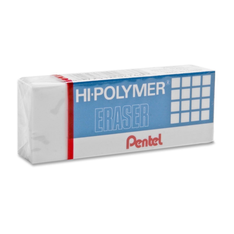 Pentel Hi-Polymer Non-Abrasive Latex-Free Erasers ZEH-10 PENZEH10