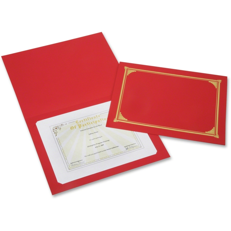SKILCRAFT Linen Gold Foil Certificate Holder 7510016272960 NSN6272960