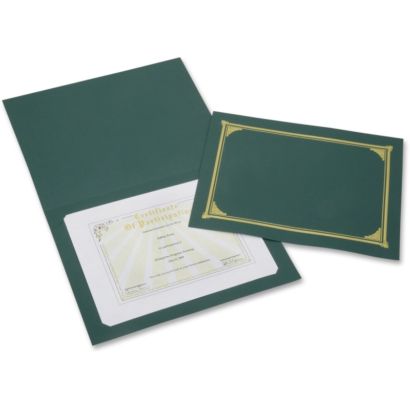 SKILCRAFT Linen Gold Foil Certificate Holder 7510016272961 NSN6272961