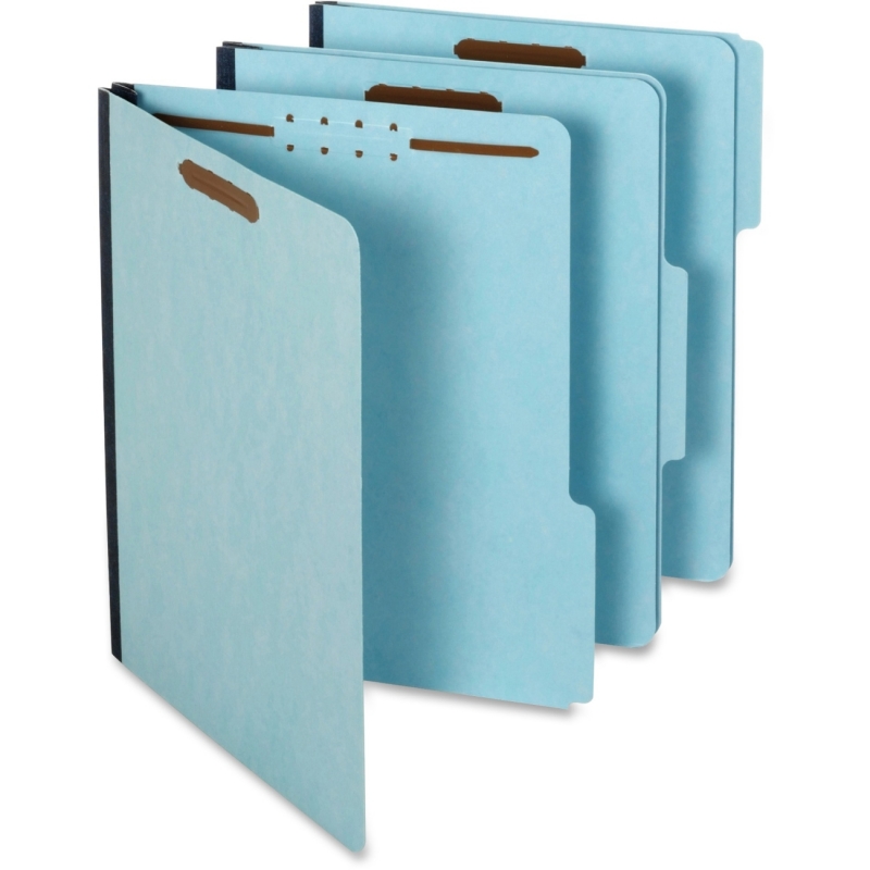 Globe-Weis Pressboard Expanding File Folder With Fasteners 615F2 1/3 BLU PFX615F213BLU