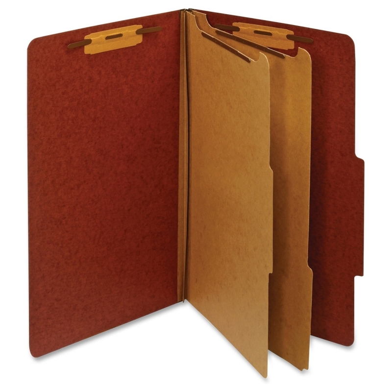 Globe-Weis Legal Classification Folders With Divider PU64 RED PFXPU64RED
