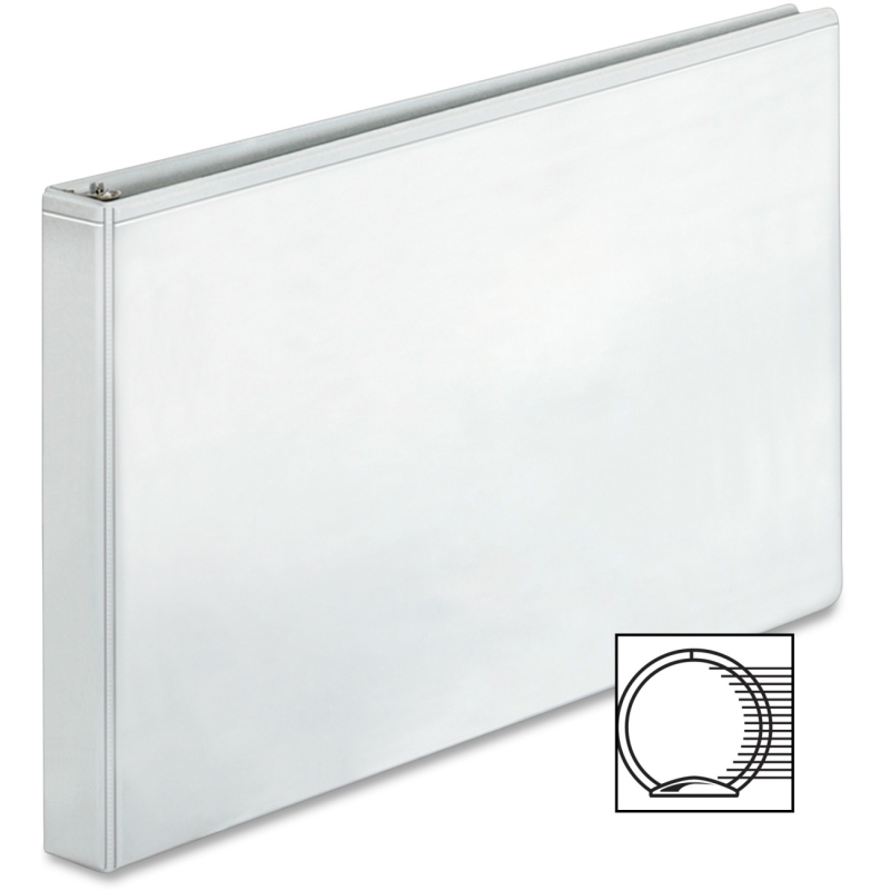 Business Source Tabloid-size White Reference Binder 45100 BSN45100
