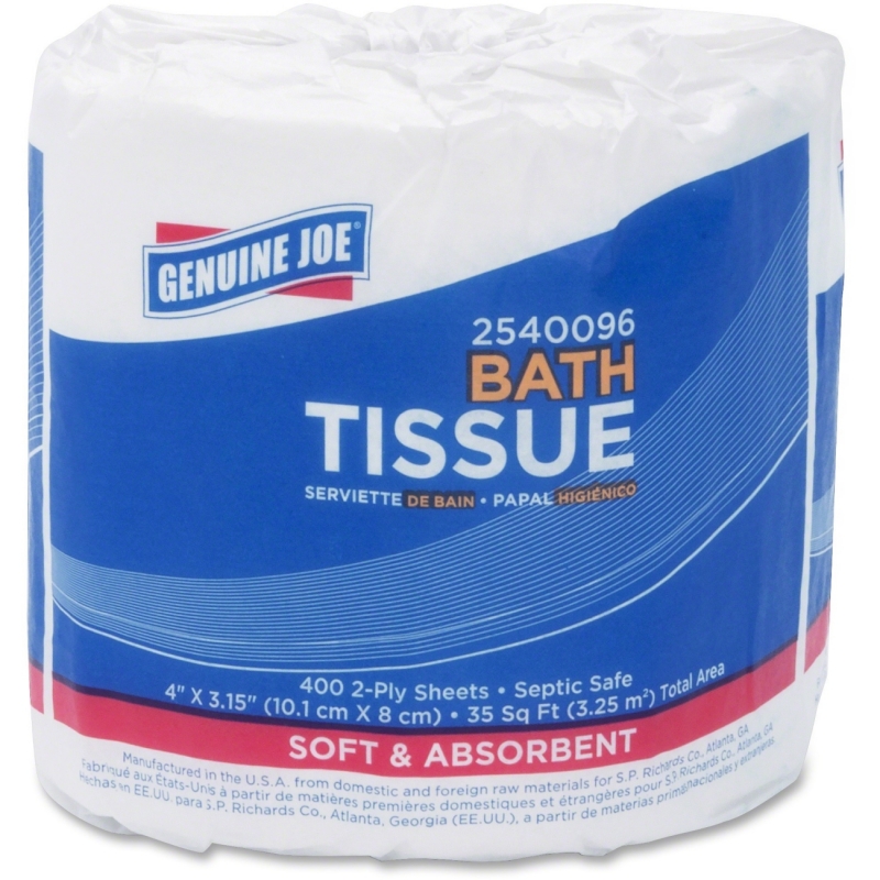 Genuine Joe 2-Ply Standard Bath Tissue Rolls 2540096 GJO2540096