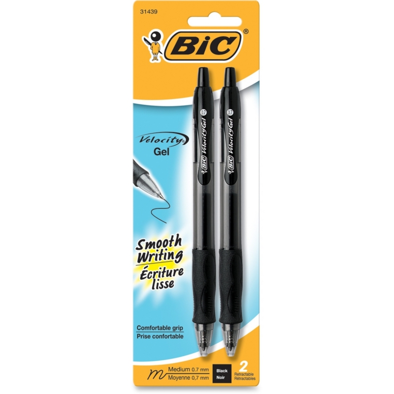 BIC Velocity Gel Retractable Pen RLCP21-BK BICRLCP21BK