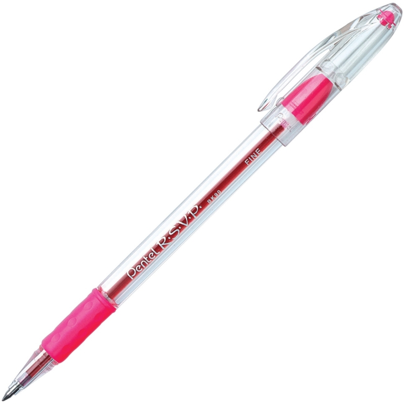 Pentel R.S.V.P Ballpoint Stick Pen BK90-P PENBK90P