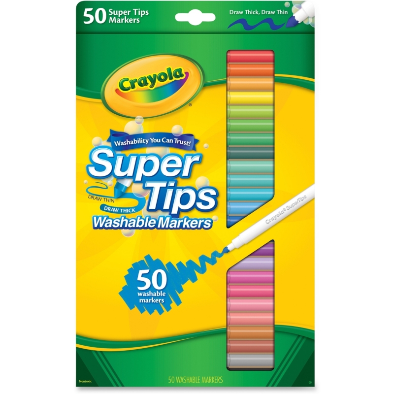 Crayola Washable Super Tips Fine Line Markers 58-5050 CYO585050