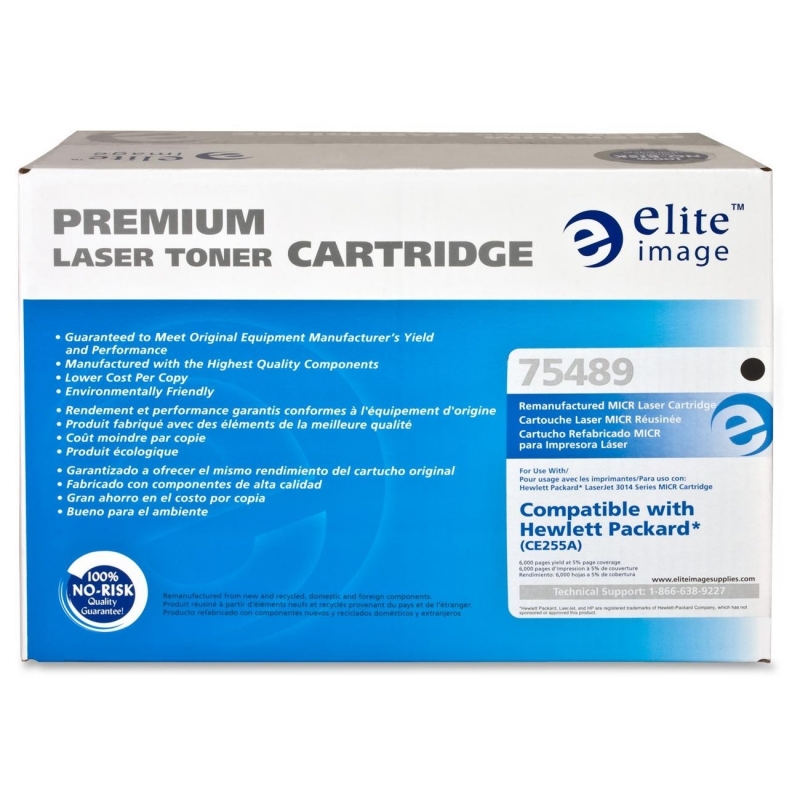 Elite Image Remanufactured MICR Toner Cartridge Alternative For HP 55A (CE255A) 75489 ELI75489