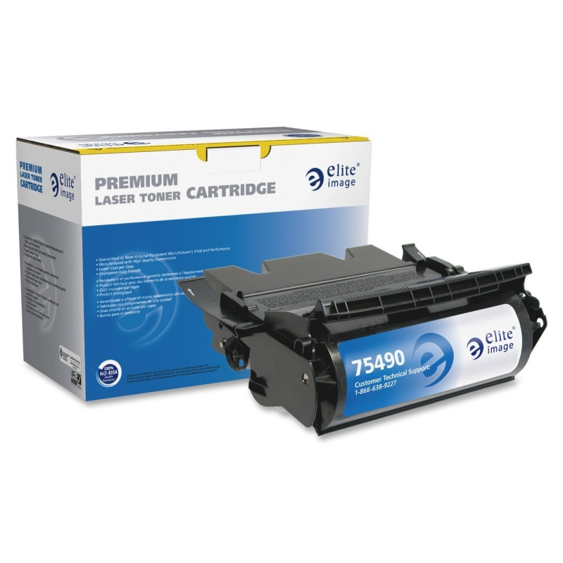 Elite Image Remanufactured High Yield MICR Toner Cartridge Alternative For Lexmark T640 (64015HA) 75490 ELI75490