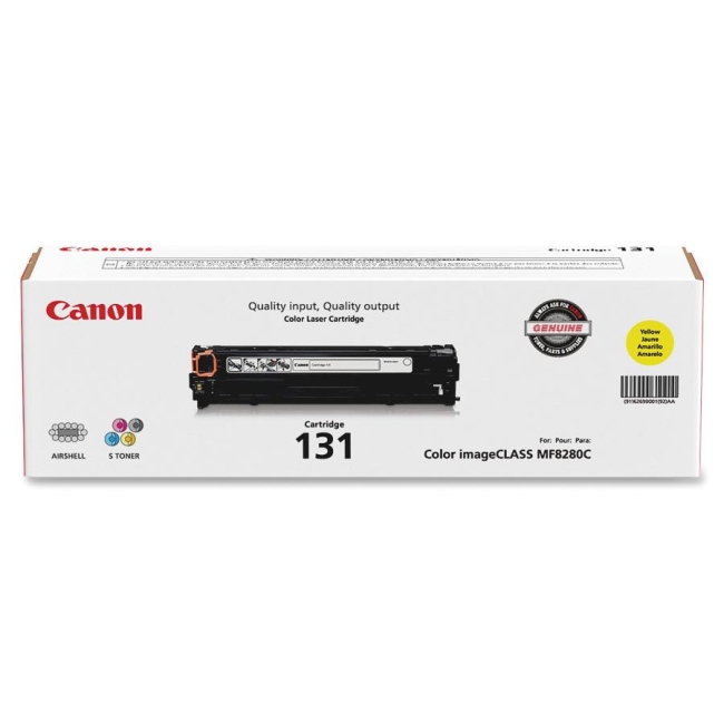 Canon Laser Printer Toner Cartridge CRTDG131Y CNMCRTDG131Y 131