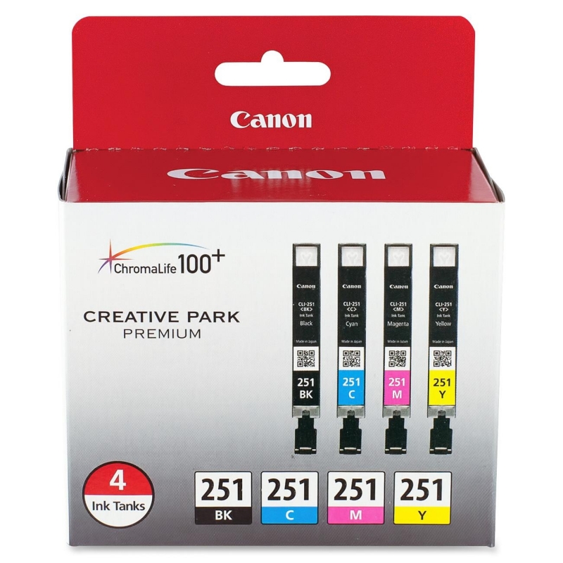 Canon 4 Color Ink Pack251 4 Color Ink Pack CLI251BCMY CNMCLI251BCMY CLI-251