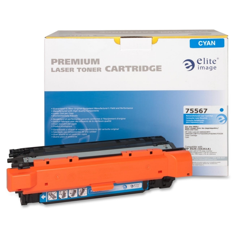 Elite Image Remanufactured Toner Cartridge Alternative For HP 504A (CE251A) 75567 ELI75567