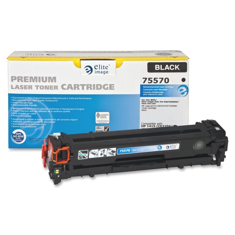 Elite Image Remanufactured Toner Cartridge Alternative For HP 128A (CE320A) 75570 ELI75570