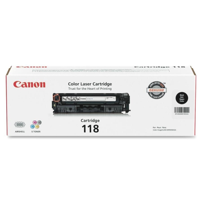 Canon Toner Cartridge CRTDG118BKVP CNMCRTDG118BKVP Cartridge 118BK