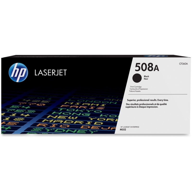 HP Original Black LaserJet Toner Cartridge (~6,000 pages) CF360A HEWCF360A 508A