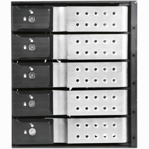 iStarUSA 3 x 5.25" to 5 x 3.5" SAS/SATA 6.0 Gb/s Trayless Hot-Swap Cage