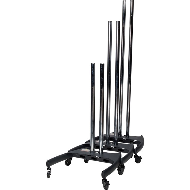Premier Mounts Dual Pole Cart Base with Nesting Capability and PSD-HDCA Mount Adapter BW-BASE