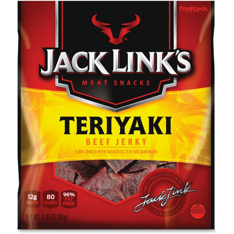 Jack Link's Teryiaki Beef Jerky Snacks 87635 JCK87635
