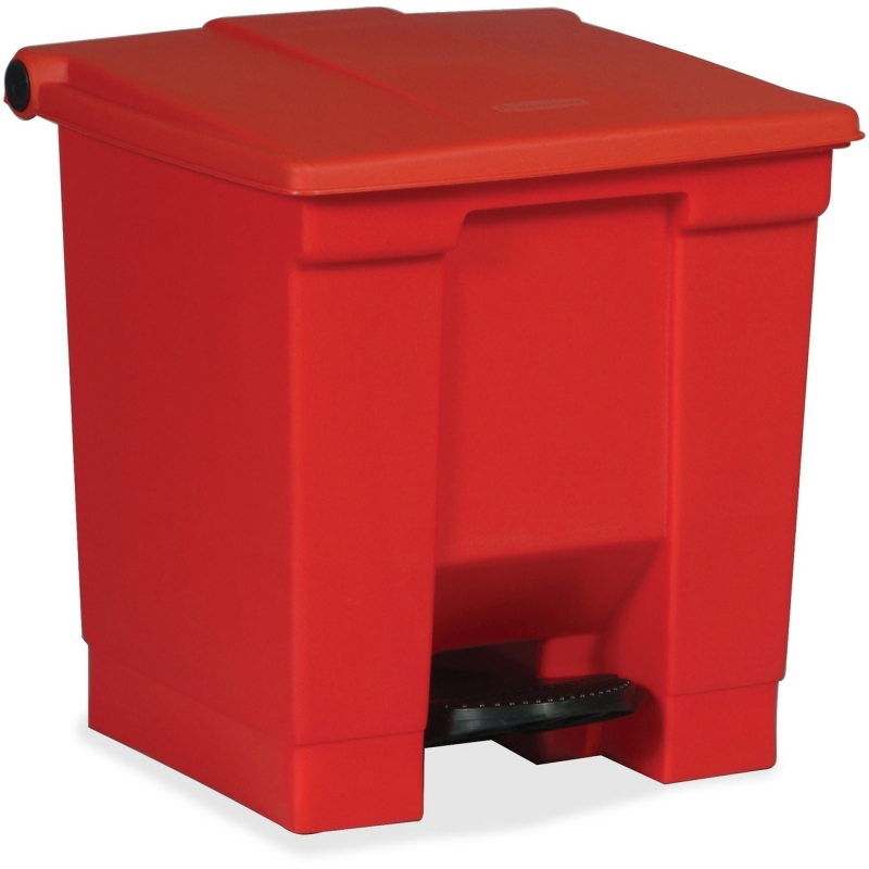 Rubbermaid Commercial Step-on Waste Container 614300RED RCP614300RED