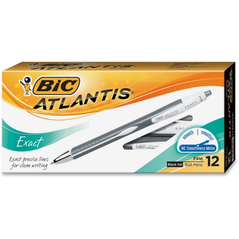 BIC Atlantis Exact Fine Point Ball Pen VCGN11BK BICVCGN11BK