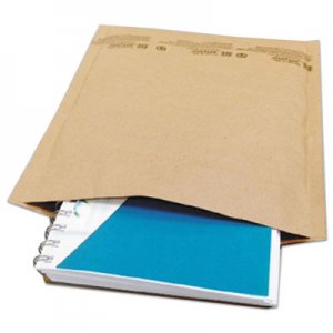 Universal Natural Self-Seal Cushioned Mailer, #2, Barrier Bubble Lining, Self-Adhesive Closure, 8.5 x 12, Natural Kraft, 100