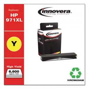 Innovera Remanufactured Yellow High-Yield Ink, Replacement for HP 971XL (CN628AM), 6,600 Page-Yield IVRCN628AM