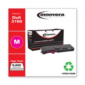 Innovera Remanufactured Magenta Toner, Replacement for Dell C3760 (331-8431), 9,000 Page-Yield IVRD3760M