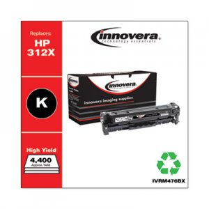 Innovera Remanufactured Black High-Yield Toner, Replacement for HP 312X (CF380X), 4,400 Page-Yield IVRM476BX