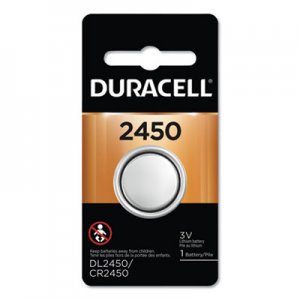 Duracell Button Cell Lithium Battery, #2450, 36/Carton DURDL2450BPK DL2450BPK