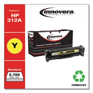 Innovera Remanufactured Yellow Toner, Replacement for HP 312A (CF382A), 2,700 Page-Yield IVRM476Y