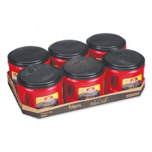 Folgers Coffee, Black Silk, 24.2 oz Canister, 6/Carton FOL20540CT 2550020540CT