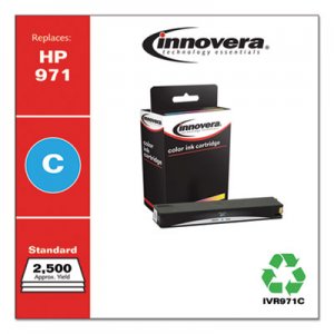 Innovera Remanufactured Cyan Ink, Replacement for HP 971 (CN622AM), 2,500 Page-Yield IVR971C