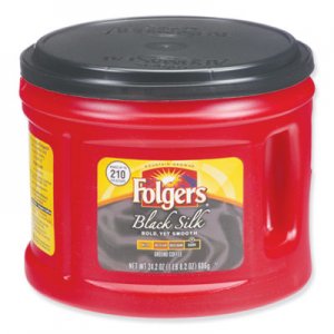 Folgers Coffee, Black Silk, 24.2 oz Canister FOL20540 2550020540