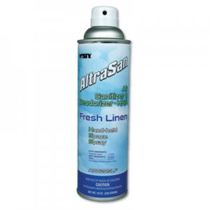 MISTY Handheld Air Sanitizer/Deodorizer, Fresh Linen, 10 oz Aerosol, 12/Carton AMR1037236 1037236