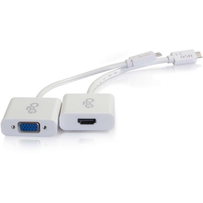 C2G USB-C to HDMI or VGA Audio/Video Adapter Kit for Apple MacBook 30003