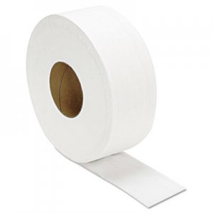 GEN JRT Jumbo Bath Tissue, Septic Safe, 2-Ply, White, 3.3" x 1000 ft, 12/Carton GENJRT1000