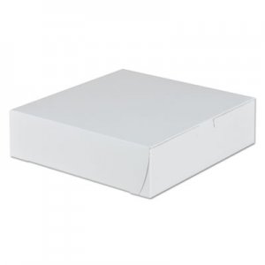 SCT Tuck-Top Bakery Boxes, 9 x 9 x 2.5, White, 250/Carton SCH0953 953