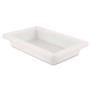 Rubbermaid Commercial Food/Tote Boxes, 2 gal, 18 x 12 x 3.5, White RCP3507WHI FG350700WHT