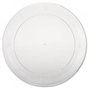 WNA Designerware Plastic Plates, 9 Inches, Clear, Round WNADWP9180 WNA DWP9180