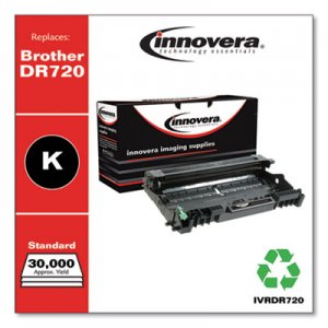 Innovera Remanufactured Black Drum Unit, Replacement for Brother DR720, 30,000 Page-Yield IVRDR720