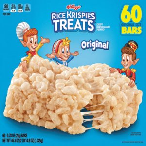 Kellogg's Rice Krispies Treats, Original Marshmallow, 0.78oz Pack, 54 per Carton KEB17120 3800010750