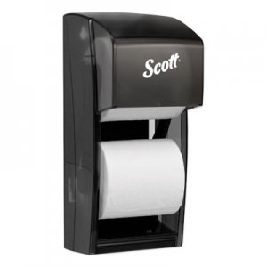 Scott Essential SRB Tissue Dispenser, 6 6/10 x 6 x 13 6/10, Plastic, Smoke KCC09021 9021