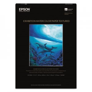 Epson Exhibition Textured Watercolor Paper, 13 x 19, White EPSS045487 S045487