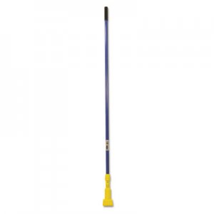 Rubbermaid Commercial Gripper Fiberglass Mop Handle, 60", Blue/Yellow RCPH246BLU FGH24600BL00