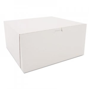 SCT Tuck-Top Bakery Boxes, 12 x 12 x 6, White, 50/Carton SCH0989 SCH 0989