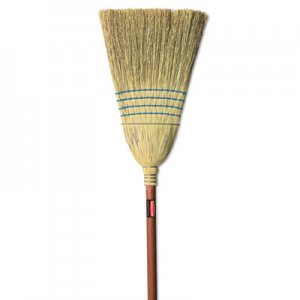 Rubbermaid Commercial Warehouse Corn-Fill Broom, 38-in Handle, Blue RCP6383 FG638300BLUE
