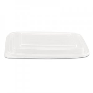 Genpak Microwave Safe Container Lid, Plastic, Fits 24-32 oz, Rectangular, Clear, 75/Bag, 4 Bags/Carton GNPFPR932 FPR932---