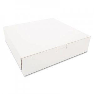 SCT Tuck-Top Bakery Boxes, 10 x 10 x 2.5, White, 250/Carton SCH0969 SCH 0969