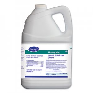 Diversey Morning Mist Neutral Disinfectant Cleaner, Fresh Scent, 1 gal Bottle DVO5283038 5283038