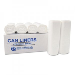 Inteplast Group High-Density Can Liner, 20 x 22, 7-Gallon, 6 Micron, Clear, 50/Roll IBSEC202206N EC202206N
